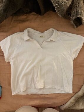 Madewell White Polo Tee